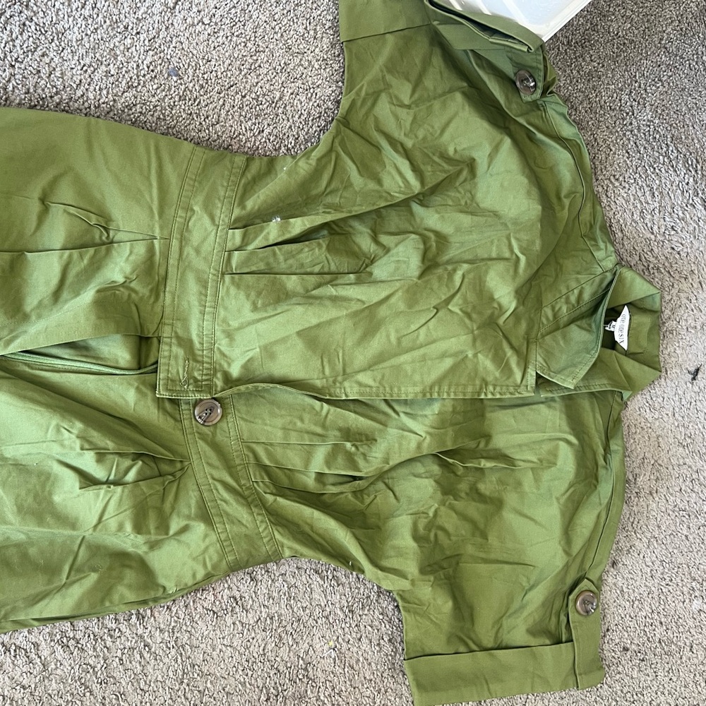 Men's Olive Green Cargo Pants – Classic Utility Style - Picture 3 of 6